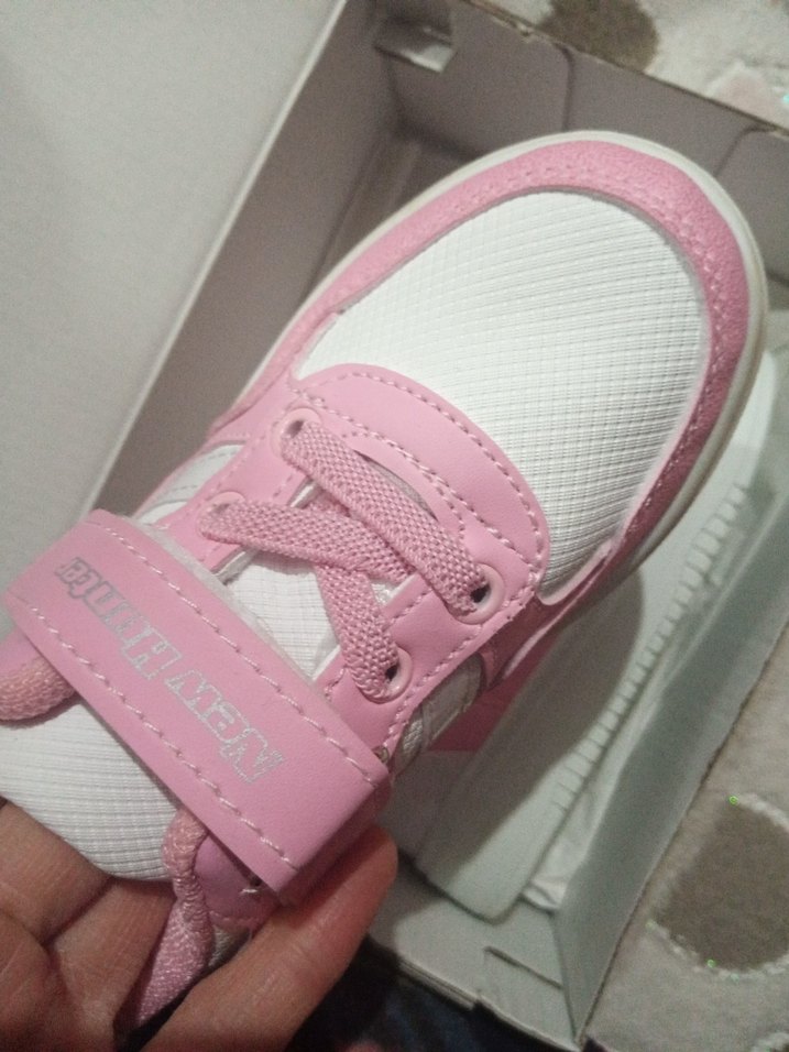 Kız Çocuk Pembe Cırtlı Spor Ayakkabı - Görsel 3