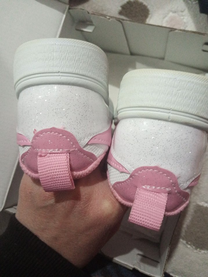 Kız Çocuk Pembe Cırtlı Spor Ayakkabı - Görsel 5