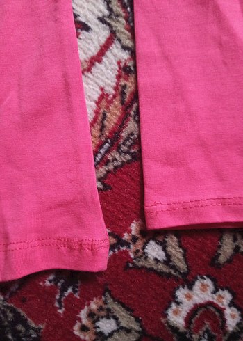 Kız Çocuk Pembe Uzun Kollu Tişört - Görsel 4