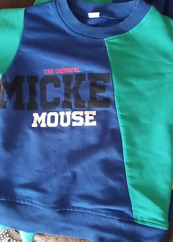 Mickey Mouse Baskılı Erkek - kız çocuk Sweatshirt - Görsel 3