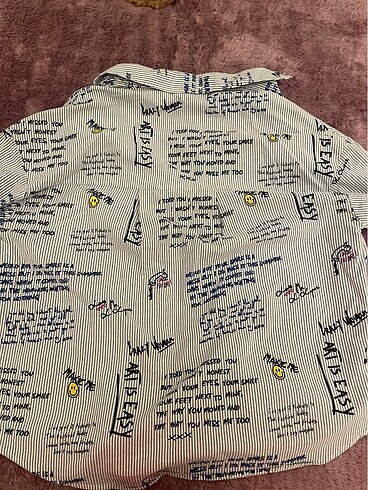 xs Beden Desenli Zara Gomlek