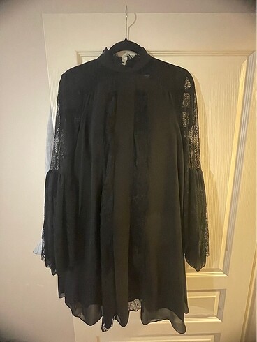 Dantel detaylı elbise - Görsel 5