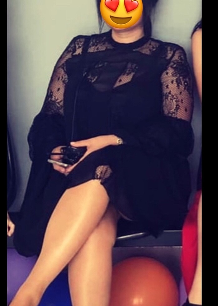 Dantel detaylı elbise - Görsel 2