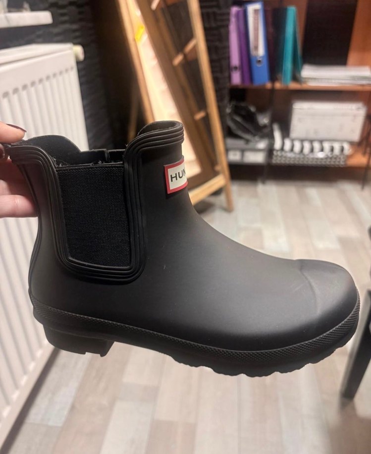 Orijinal Hunter Siyah Kadın Yağmur Botu - Görsel 5