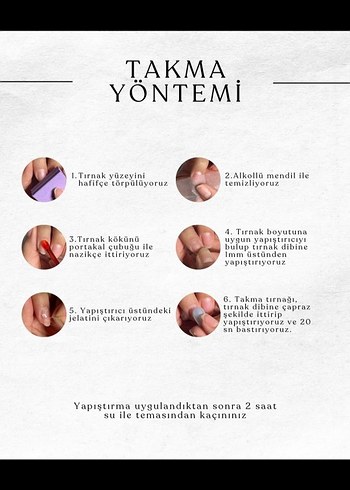 Kedi Gözü Beyaz Çiçekli Jel Tırnak - Görsel 5