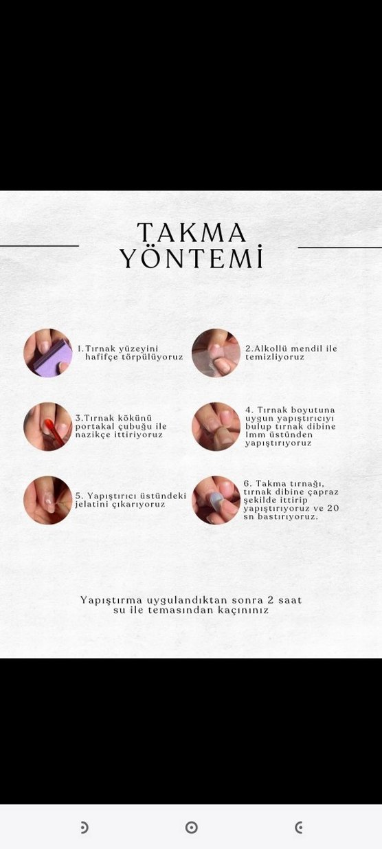 Taş Rengi Yılbaşı Jel Takma Tırnak - Görsel 5