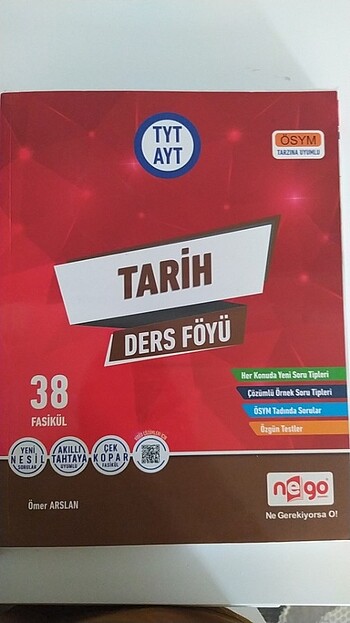 tyt ayt tarih ders föyü