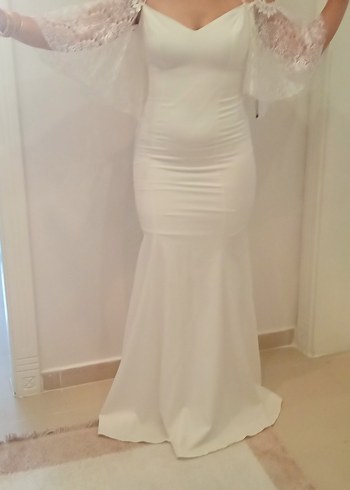 Uzun Beyaz  nikah gelin alma - Görsel 7