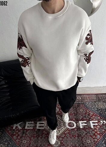 Diğer Kışlık Baskılı Sweatshirt 