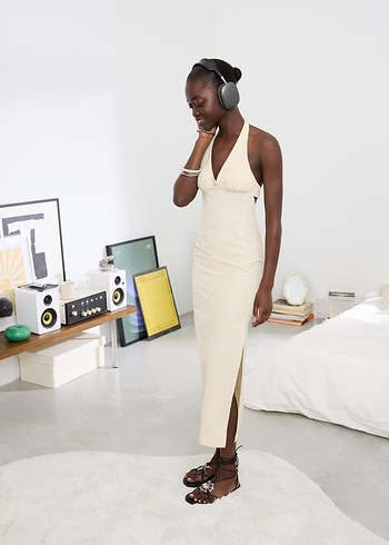 Bershka halter midi elbise
