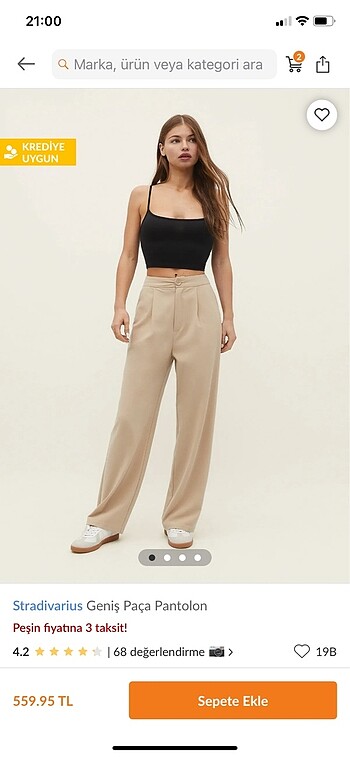 Stradivarius fit pantolon
