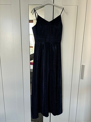 Gece Mavisi Abiye Elbise - Görsel 5