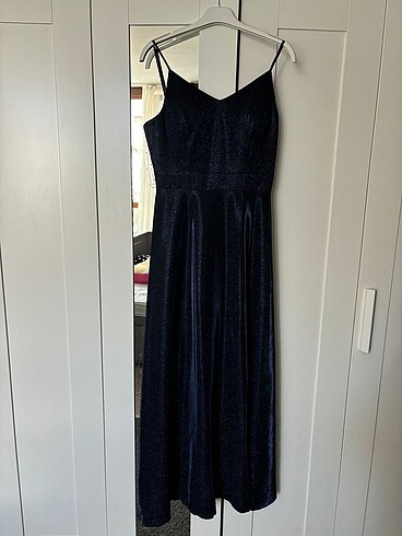 Gece Mavisi Abiye Elbise - Görsel 4