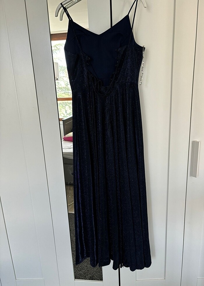 Gece Mavisi Abiye Elbise - Görsel 3