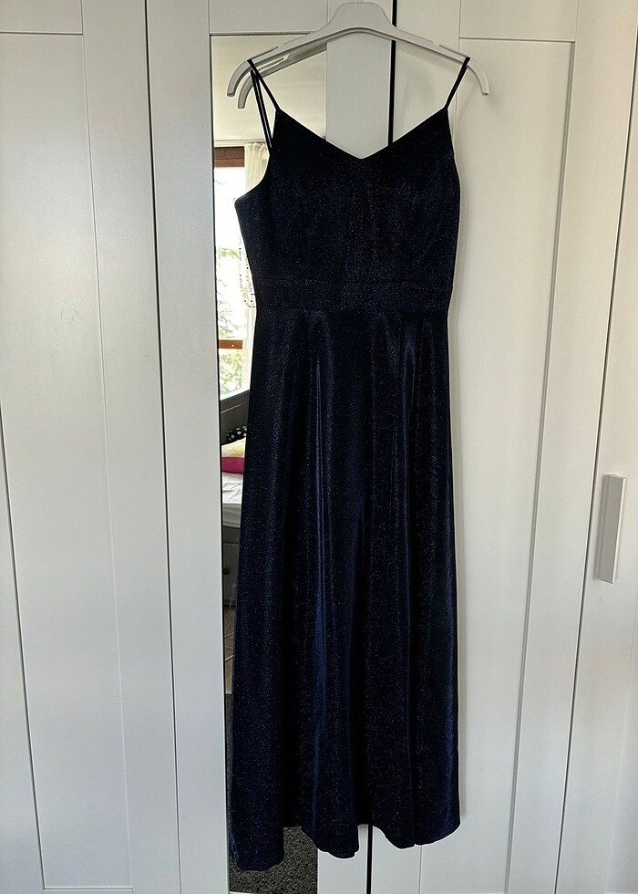 Gece Mavisi Abiye Elbise - Görsel 5