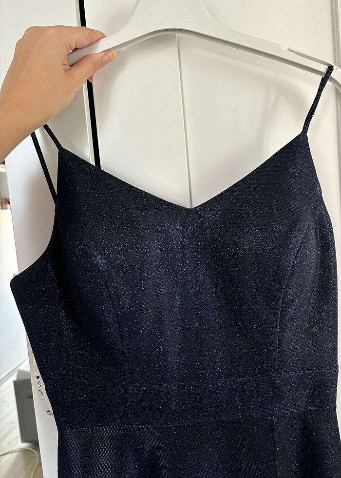 Gece Mavisi Abiye Elbise - Görsel 2