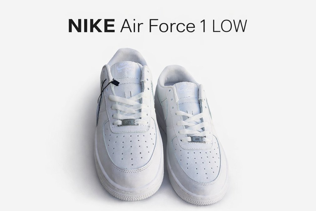 Beyaz Nike Airforce I Erkek Spor Ayakkabı - Görsel 4