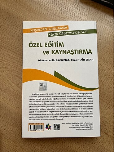 diğer Beden beyaz Renk Özel eğitim ve kaynaştırma kitabı
