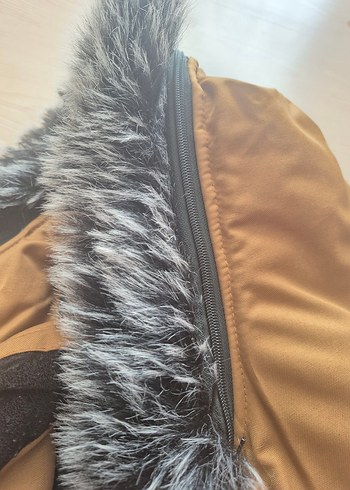 Kürklü Fur Hip-hop Y2K Pislick Mont - Görsel 6