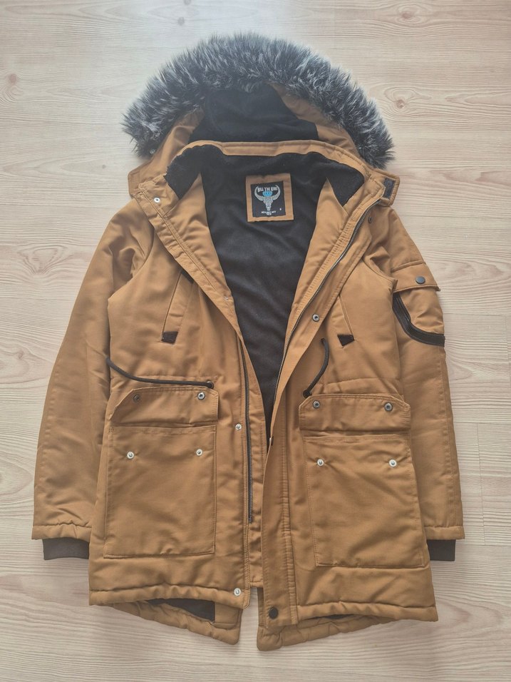 Kürklü Fur Hip-hop Y2K Pislick Mont - Görsel 3