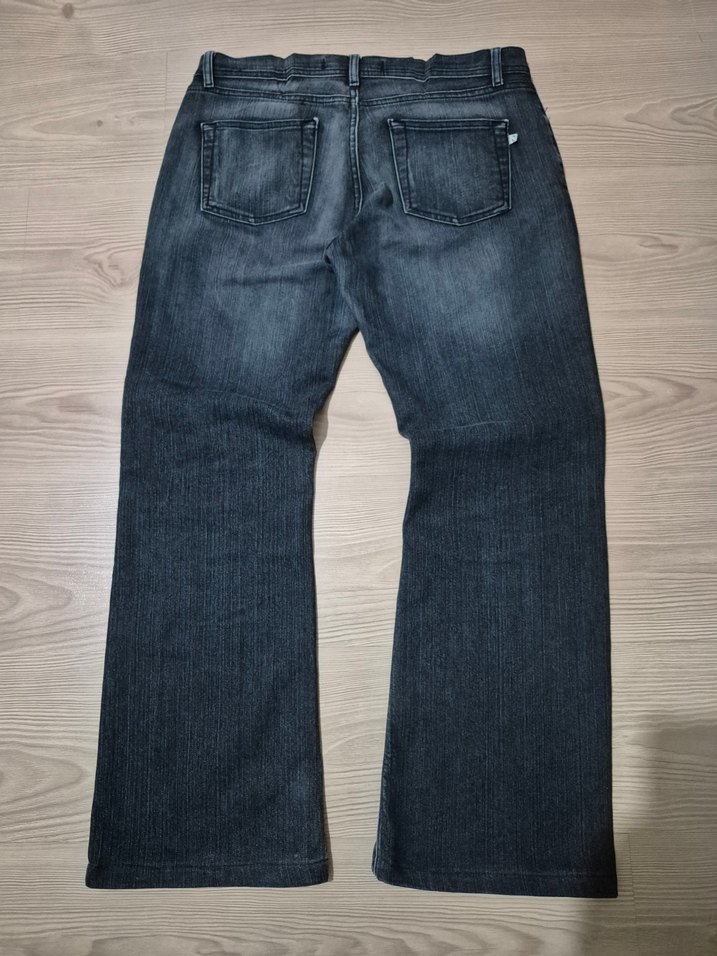 Oakley Type Flared Hip-Hop Y2K Pislick Jean - Görsel 2