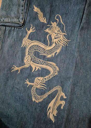 BDG Ejderha Nakışlı Y2K Pantolon - Görsel 2