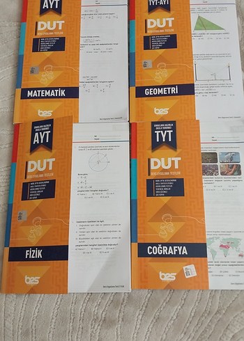 DUT Sınav Hazırlık Seti - Matematik, Geometri, Fizik, Coğrafya