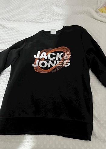 Jack Jones Siyah Baskılı Sweat