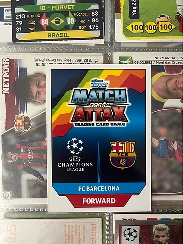  Beden Renk Messi Suarez Neymar İniesta Sergio Roberto Limited Edition Topps