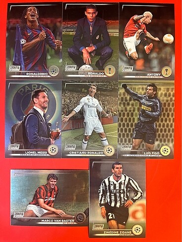 Topps Stadium Panini Ronaldo Messi Zidane Van Basten Ronaldinho 