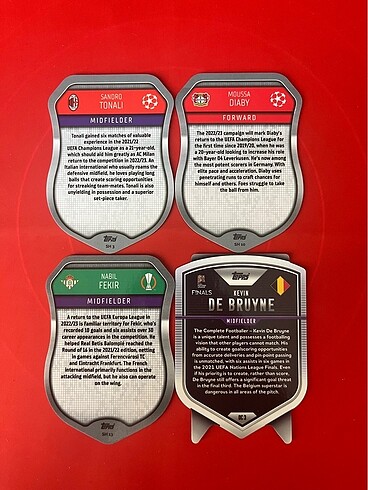  4 Farklı Pro Elite Topps Shield Chrome