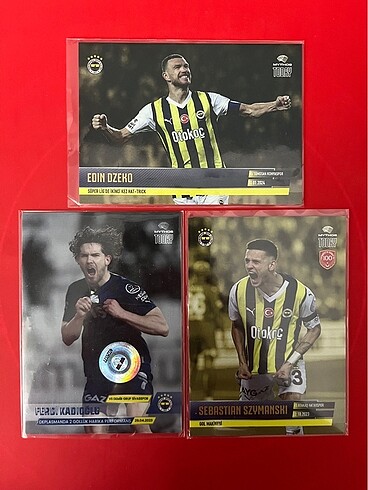 Edin Dzeko Ferdi Kadıoğlu Sebastian Szymanski Numaralı Kart Lot 