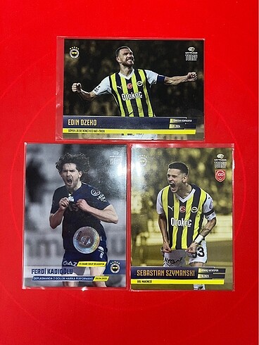  Edin Dzeko Ferdi Kadıoğlu Sebastian Szymanski Numaralı Kart Lot 