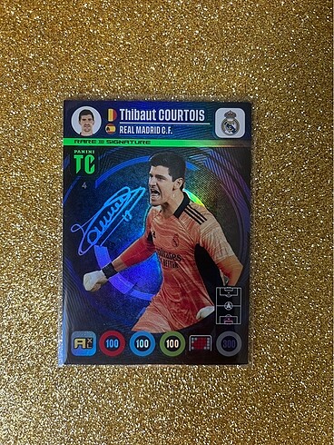 Thibaut Courtois Rare Signature Top Class Panini Real Madrid İmz