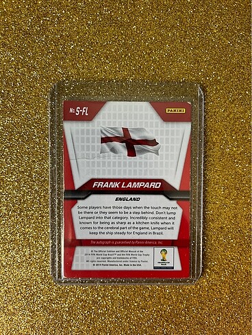 Frank Lampard World Cup 2014 Prizm Auto Panini İmzalı