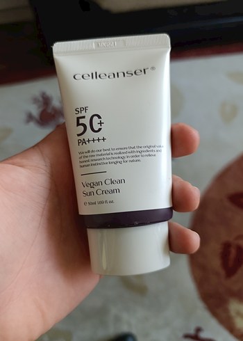 celleanser Vegan Clean Güneş Kremi SPF 50+ PA++++