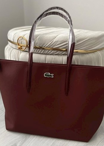 Bordo Lacoste Kol Çantası