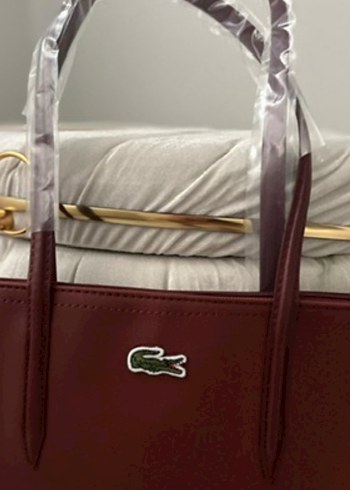  Beden Bordo Lacoste Kol Çantası