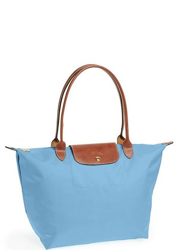 Longchamp Kadın Mavi Minimalist Omuz Çantası