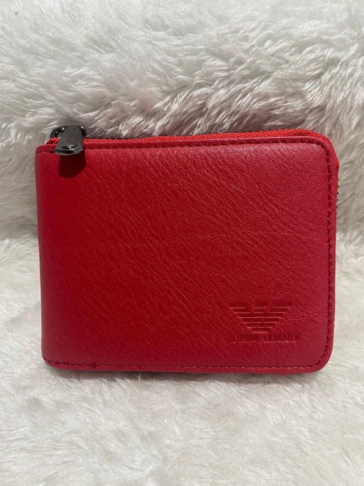 Kırmızı Hakiki Deri Kadın Cüzdan - Görsel 3