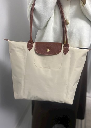 Longchamp Krem Kadın Omuz Çantası - Görsel 5