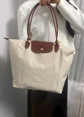 Longchamp Krem Kadın Omuz Çantası - Görsel 6