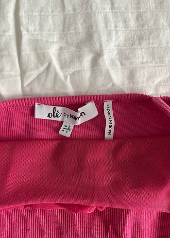 s Beden Pembe P İnce Askılı Crop Top