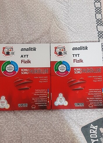 Merkez yayınları Tyt Ayt fizik konu anlatımlı soru bankası 