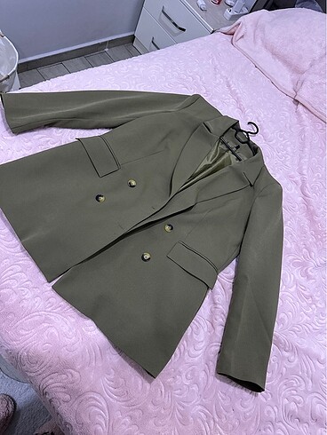 Haki blazer ceket