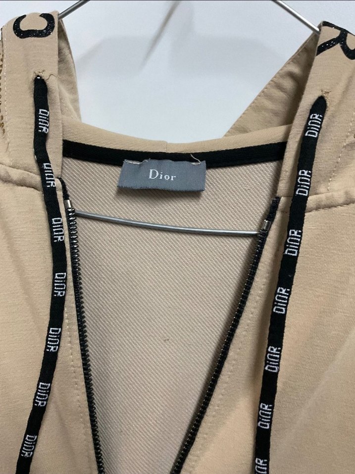 DIOR Bej Kapüşonlu Uzun Kadın Ceket - Görsel 5