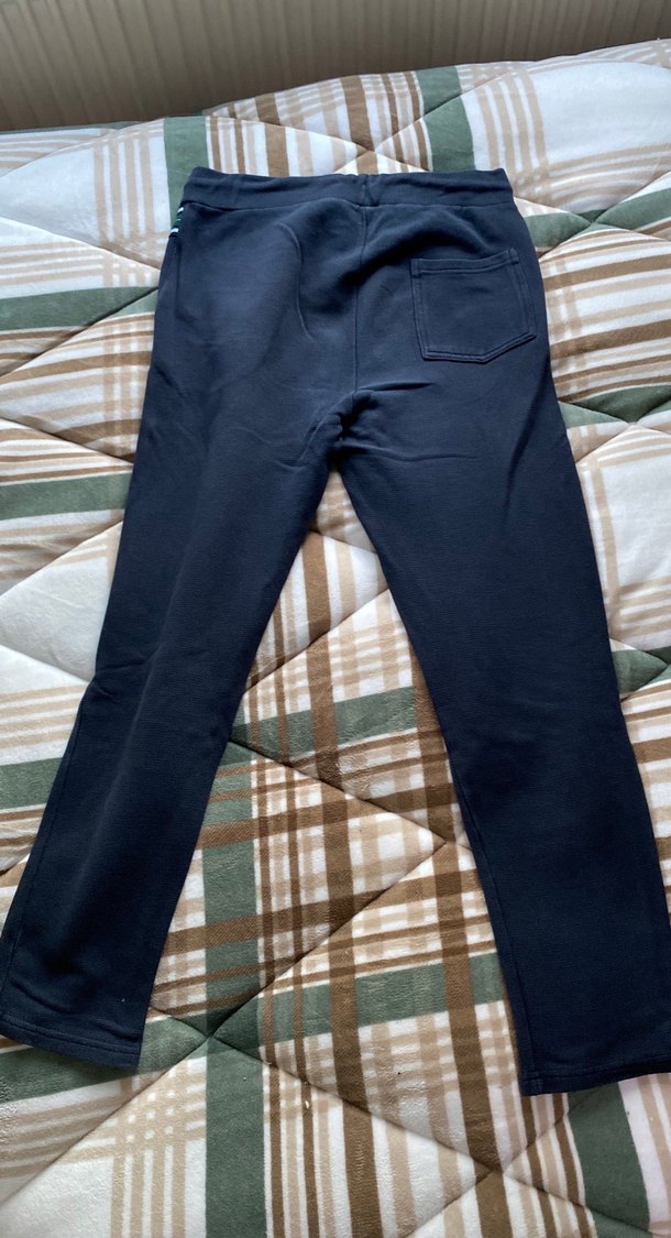 Erkek Siyah Kemerli Rahat Kesim Eşofman Altı - Görsel 3