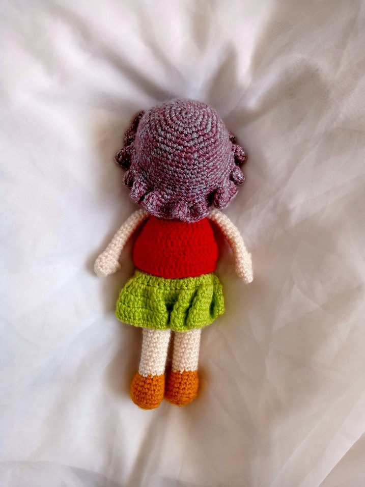 Renkli Örgü Bebek Oyuncak - Görsel 3