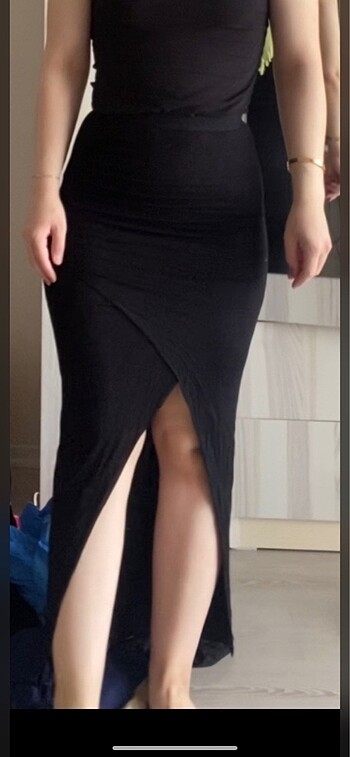 Zara yırtmaçlı etek