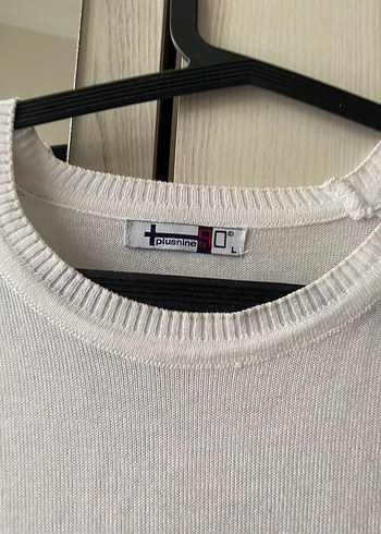 Kadın Beyaz Pamuklu Uzun Kollu Triko - Görsel 2